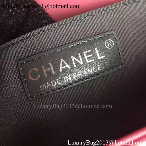 Boy Chanel Flap Bag Original Chevron Nubuck Leather A5708 Rose