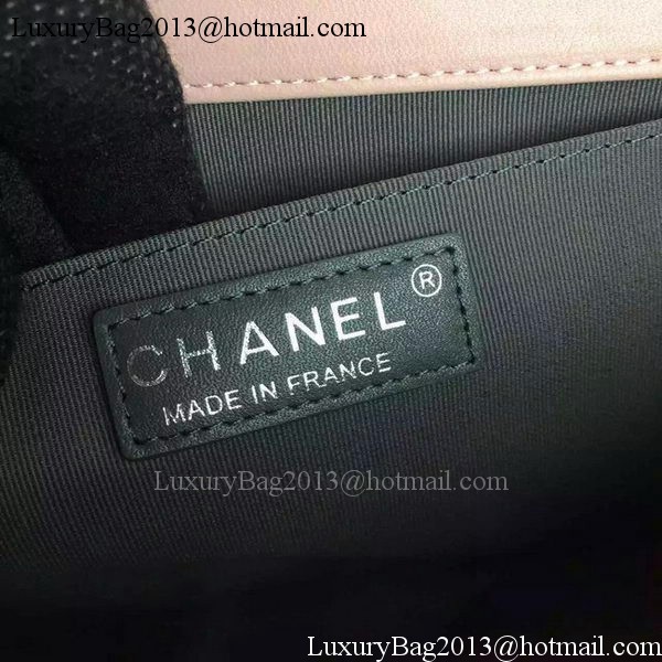 Boy Chanel Flap Bag Original Chevron Sheepskin Leather A5708 Pink