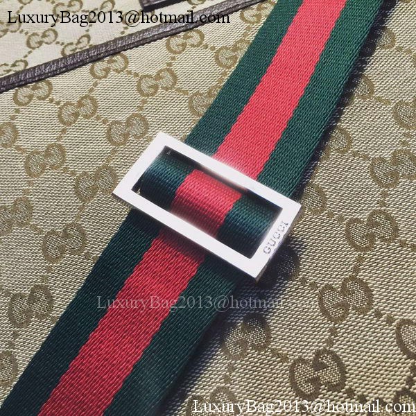 Gucci GG Canvas Medium Messenger Bags 189751 Brown