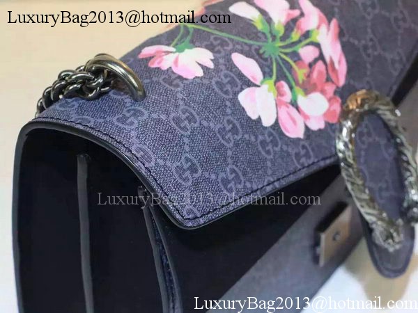 Gucci Dionysus GG Supreme Shoulder Bag 400249 Blue