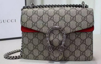 Gucci Dionysus GG Supreme Shoulder Bag 421970 Red