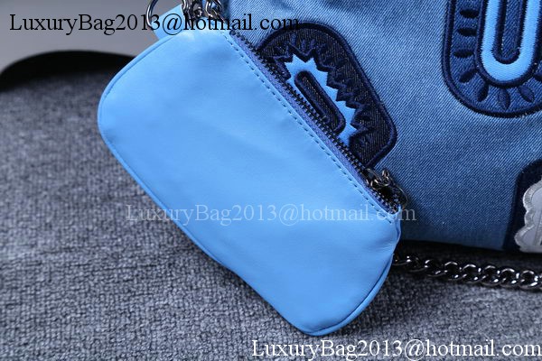 Stella McCartney Denim Tote Bag SM809 Blue