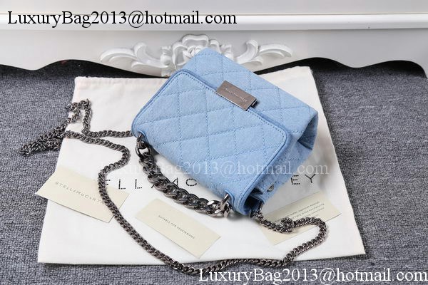 Stella McCartney QUilted Denim Cross Body Bags SMC015 Blue