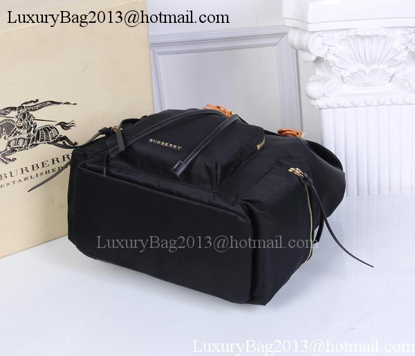 Burberry Large Backpack Fabric BU41048 Black&Orange