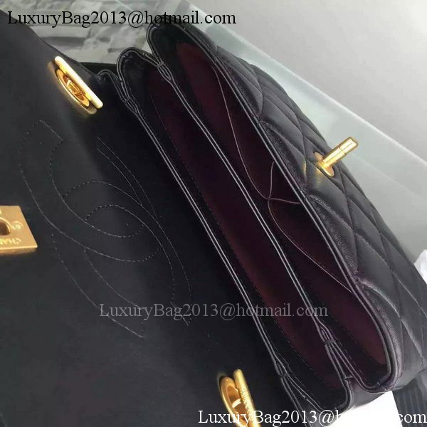 Chanel Classic Top Flap Bag Black Original Leather A98079 Gold