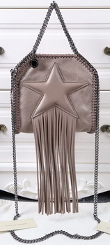 Stella McCartney Falabella Fringed Star Mini Tote Bag SM8855 Khaki