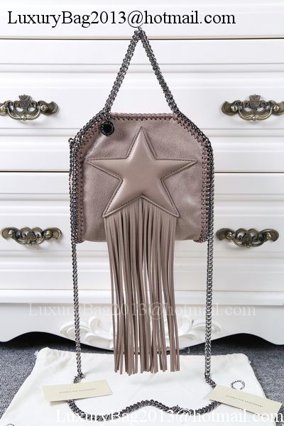 Stella McCartney Falabella Fringed Star Mini Tote Bag SM8855 Khaki