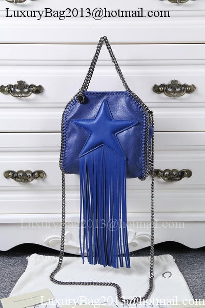 Stella McCartney Falabella Fringed Star Mini Tote Bag SM8855 Royal