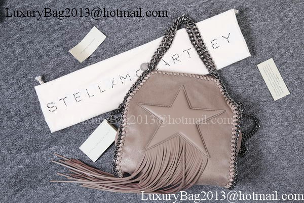 Stella McCartney Falabella Fringed Star Mini Tote Bag SM8865 Khaki