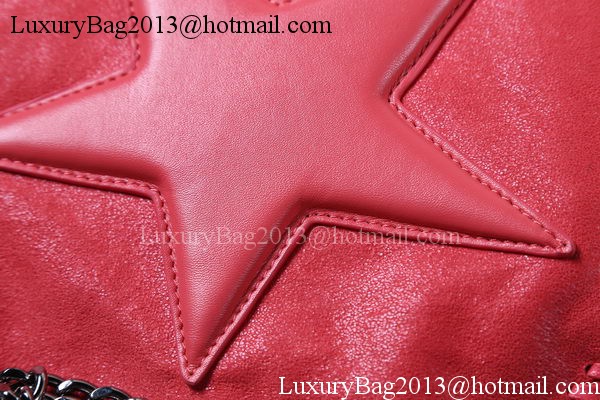 Stella McCartney Falabella Fringed Star Mini Tote Bag SM8865 Light Red