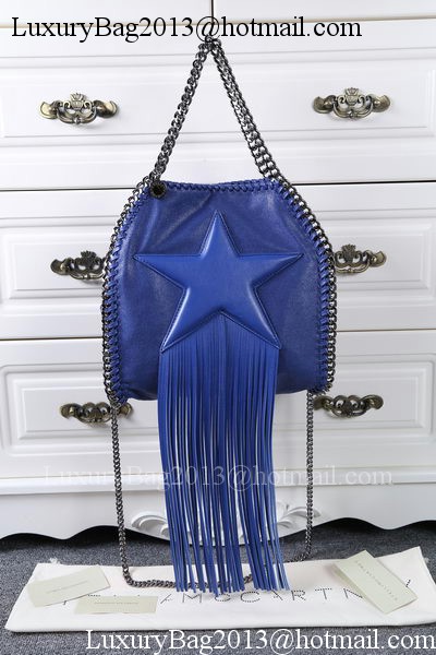 Stella McCartney Falabella Fringed Star Mini Tote Bag SM8865 Royal
