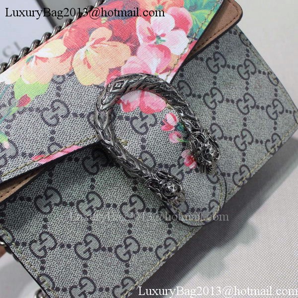 Gucci Dionysus Blooms mini Shoulder Bag 421970 Brown