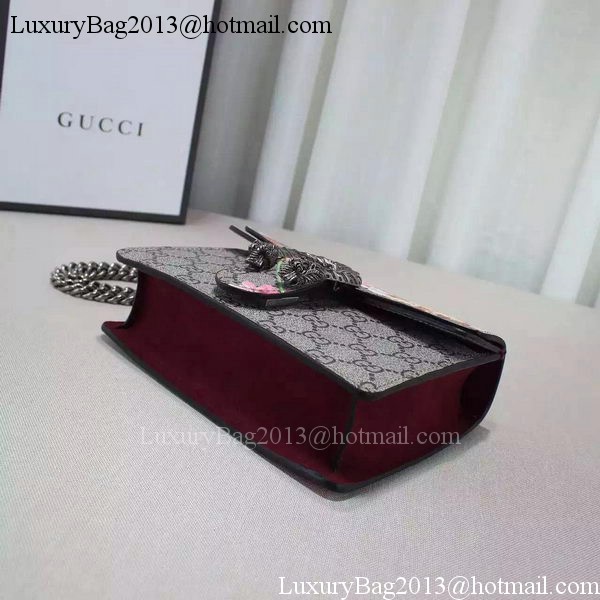 Gucci Dionysus Blooms mini Shoulder Bag 421970 Burgundy