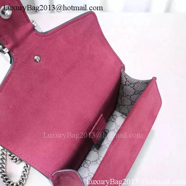 Gucci Dionysus Blooms mini Shoulder Bag 421970 Burgundy