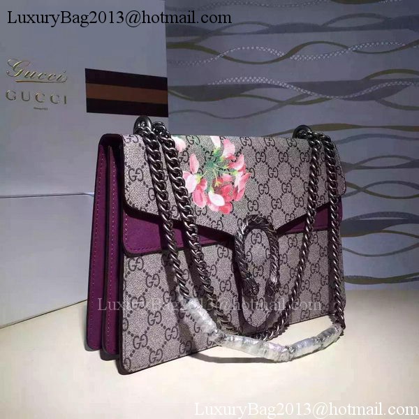 Gucci Dionysus Blooms Medium Shoulder Bag 421970 Purple