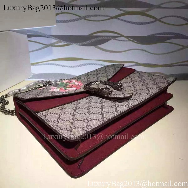 Gucci Dionysus Blooms Medium Shoulder Bag 421970 Red