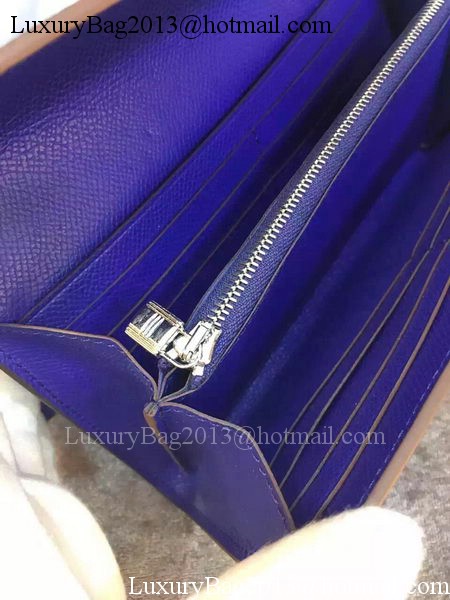 Hermes Kelly Wallet Epsom Leather H009 Royal