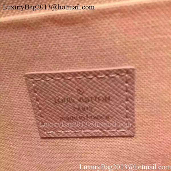 Louis Vuitton Damier Azur Canvas Felicie Chain Wallet N61276