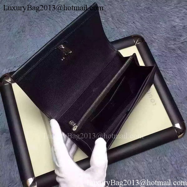 Louis Vuitton LOCKME II Wallet M62350 Black