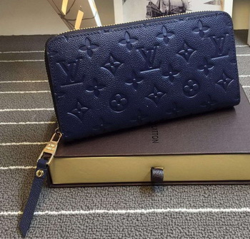 Louis Vuitton Monogram Empreinte Zippy Wallet X60017 Royal