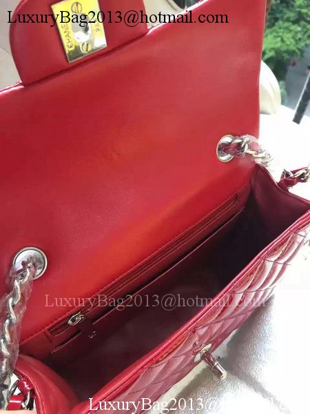 Chanel mini Classic Flap Bag Original Patent A1116 Red