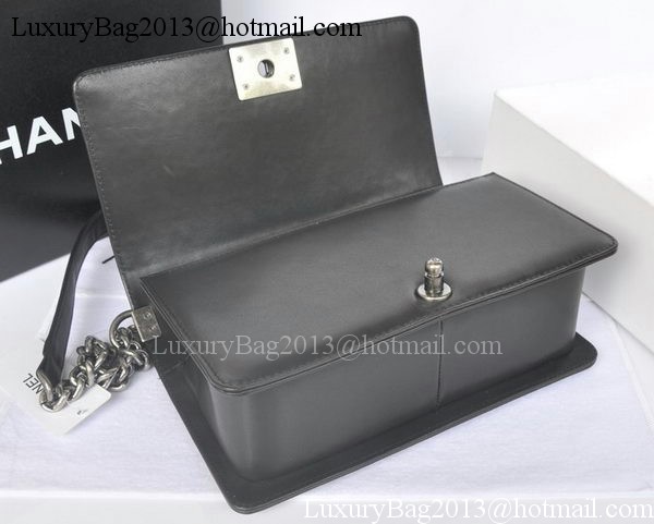 Boy Chanel Flap Shoulder Bag Pearl Leather A66230 Black