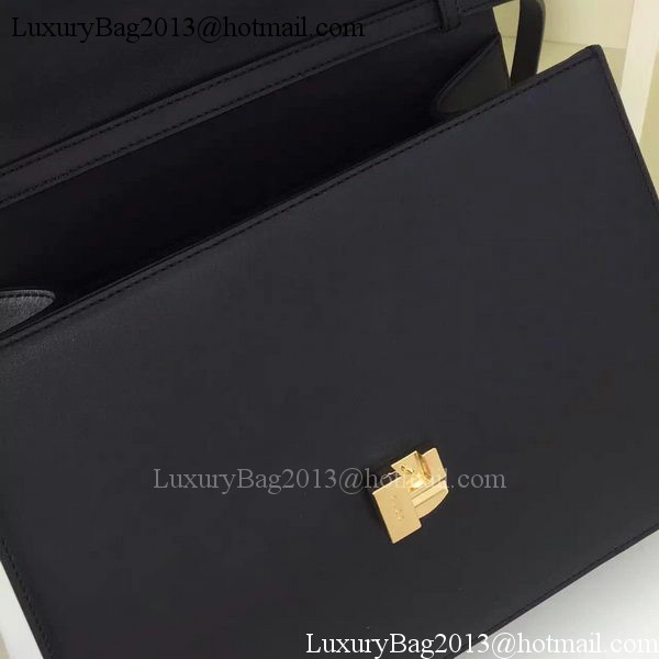 Gucci Sylvie Leather Shoulder Bag 421665 Black