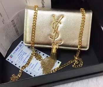 Yves Saint Laurent Cross-body Shoulder Bag Y9012 Gold