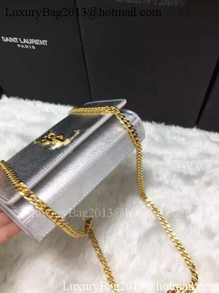 Yves Saint Laurent Cross-body Shoulder Bag Y9013 Silver