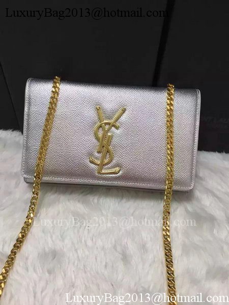 Yves Saint Laurent Cross-body Shoulder Bag Y9015 Silver