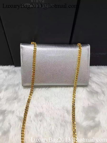 Yves Saint Laurent Cross-body Shoulder Bag Y9015 Silver