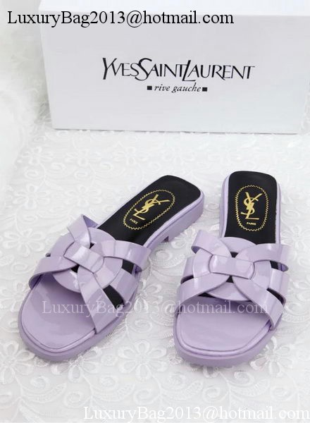 Yves Saint Laurent Patent Leather Slipper YSL287 Lavender