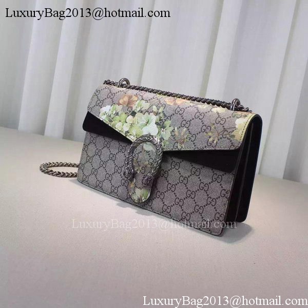 Gucci 400249 Black Dionysus GG Supreme Canvas Shoulder Bag