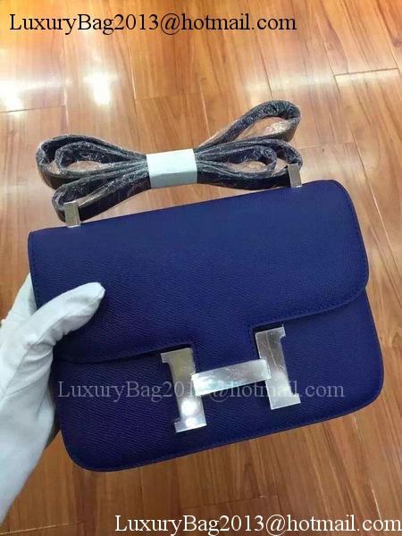 Hermes Constance Bag Calfskin Leather H9999 Blue