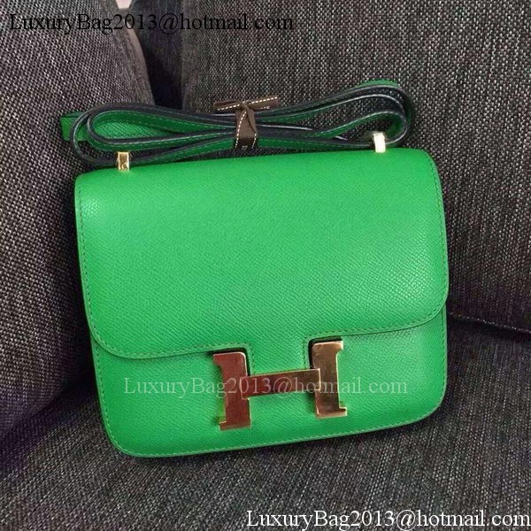Hermes Constance Bag Calfskin Leather H9999 Light Green