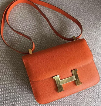 Hermes Constance Bag Calfskin Leather H9999 Orange