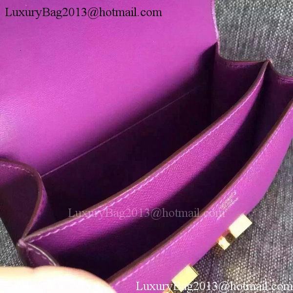 Hermes Constance Bag Calfskin Leather H9999 Purple
