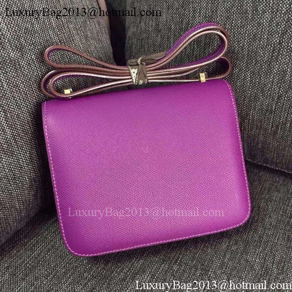 Hermes Constance Bag Calfskin Leather H9999 Purple