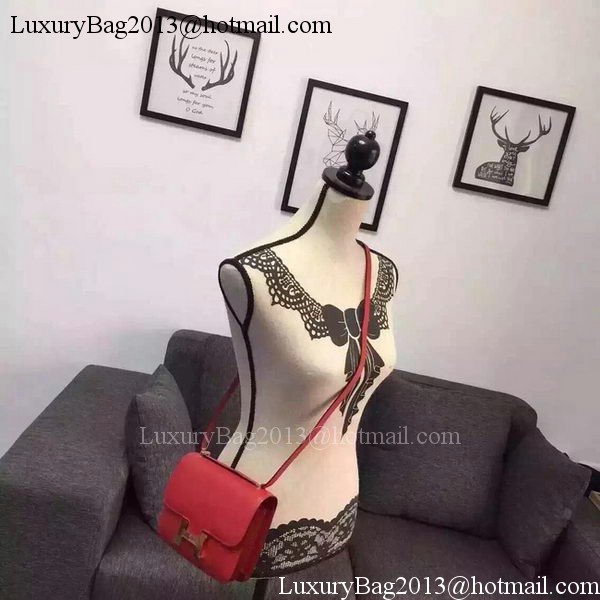 Hermes Constance Bag Calfskin Leather H9999 Red