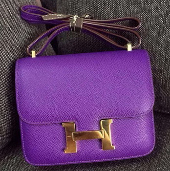 Hermes Constance Bag Calfskin Leather H9999 Violet
