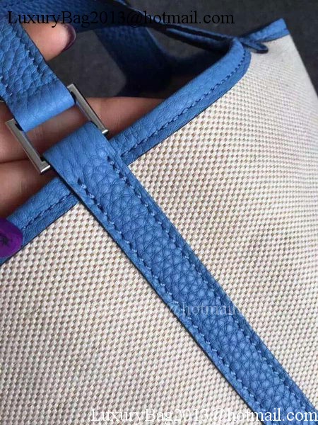Hermes Picotin Lock 18cm Bag Canvas HPL8618T Blue