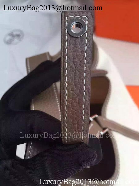 Hermes Picotin Lock 18cm Bag Canvas HPL8618T Dark Grey