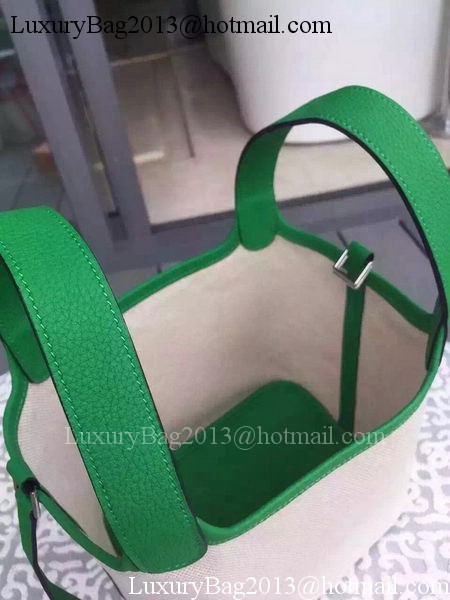 Hermes Picotin Lock 18cm Bag Canvas HPL8618T Green