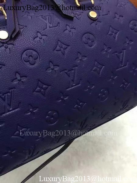 Louis Vuitton Monogram Empreinte Speedy 30 Bag M40762 Royal