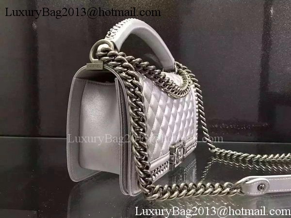 Chanel Classic Top Flap Bag Original Leather A90095 Silver