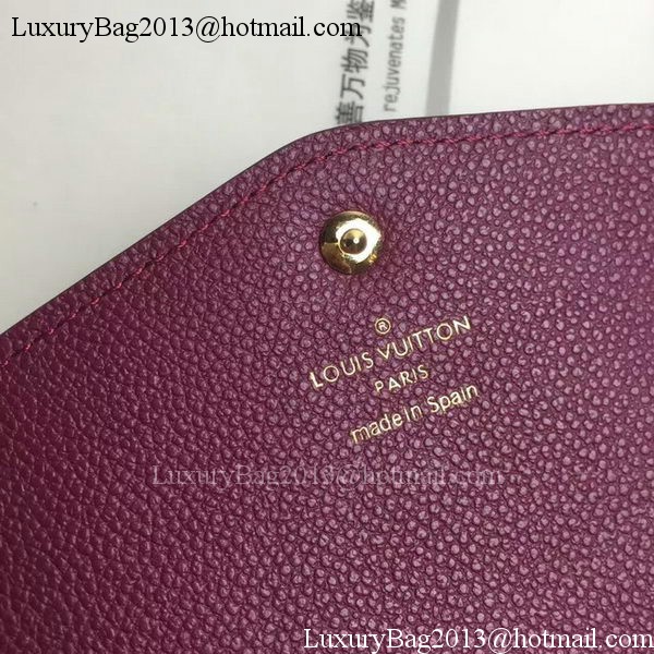 Louis Vuitton Monogram Empreinte WALLET M60565 Purple