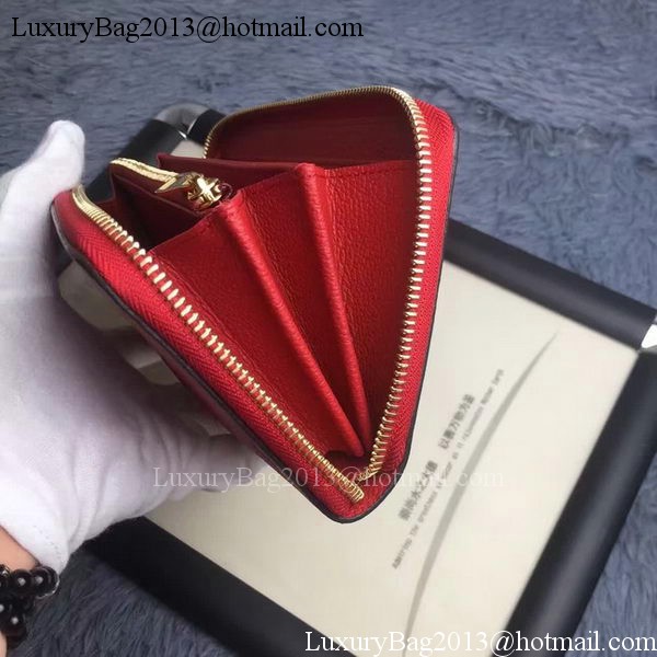 Louis Vuitton Monogram Empreinte ZIPPY WALLET M60571 Red