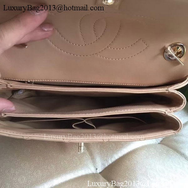 Chanel Classic Top Flap Bag Original Sheepskin Leather A92236 Apricot