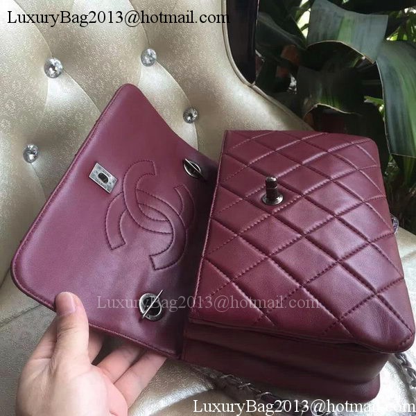 Chanel Classic Top Flap Bag Original Sheepskin Leather A92236 Burgundy
