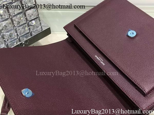Yves Saint Laurent Cross-body Shoulder Bag Y13927 Purple